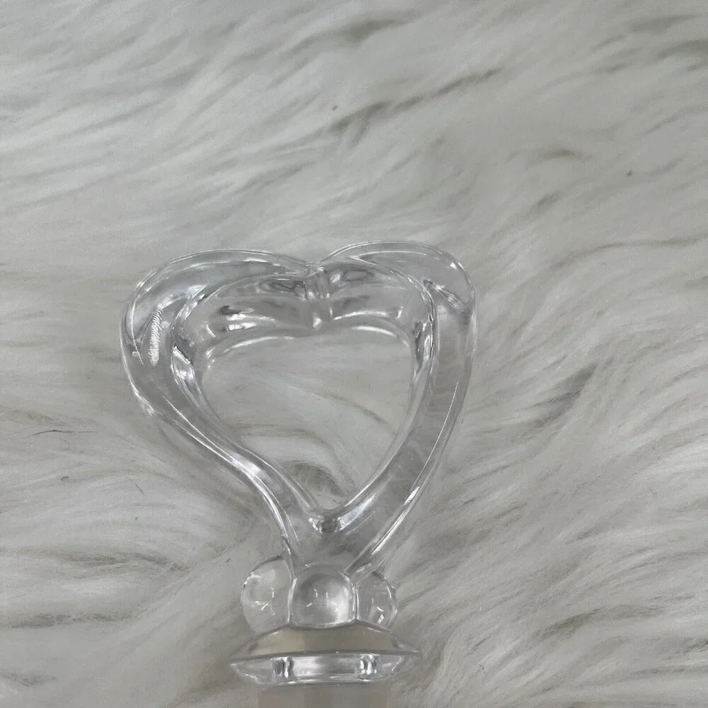 TOWLE Crystal Glass Open Heart Wine Bottle Stopper Austria